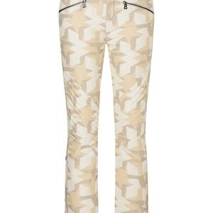 Bogner Beige and White Stretch Pants